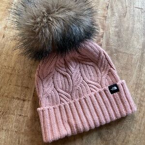 NWOT The North Face Oh Mega Fur Pom Beanie